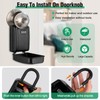 TEUEN Key Lock Box for Outside & Door Handle, Sturdy