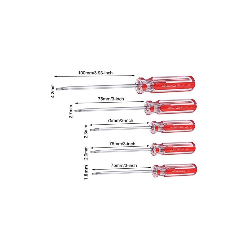 XMHF 5PCS Triangle Head Screwdriver Set Magnetic Screwdriver 1.8mm, 2.0mm,
