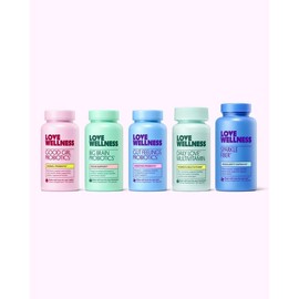 Love Wellness Bestsellers Bundle – 5 Supplement Pack for Gut, Feminine & Hormonal Health Support | Gluten Free, Dairy Free, GMO Free, No Dyes, Sugar Free