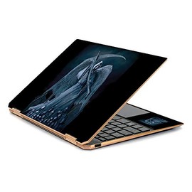 MightySkins Skin Compatible with HP Spectre x360 13.3" Gem-Cut (2019) - Death Reaper | Protective, Durable, and Unique Vinyl Decal wrap Cover | Easy to Apply| Made in The USA