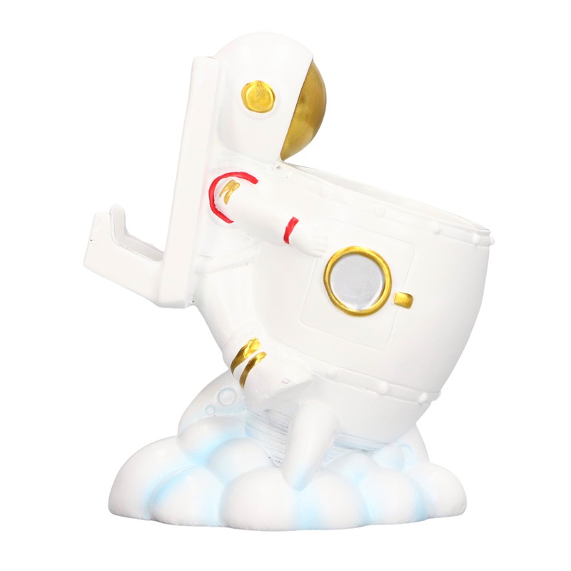 Multifunctional Pen Holder Unique Astronaut Shape Mobile Phone Stand Pen
