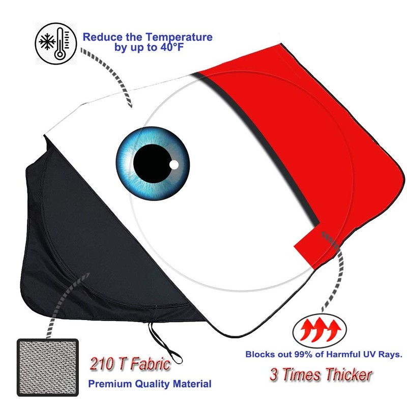Gven Truck Windshield Sun Shade for Car Windshield Cover Interior