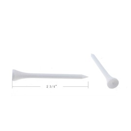 KOFULL 100 x White Wooden Golf Tee 70mm