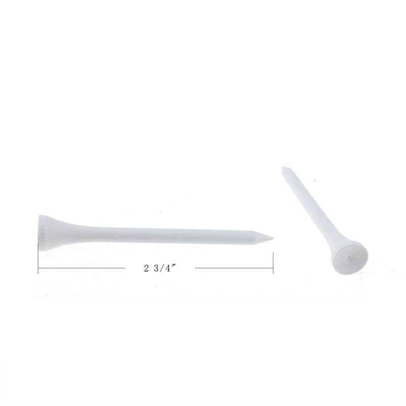 KOFULL 100 x White Wooden Golf Tee 70mm