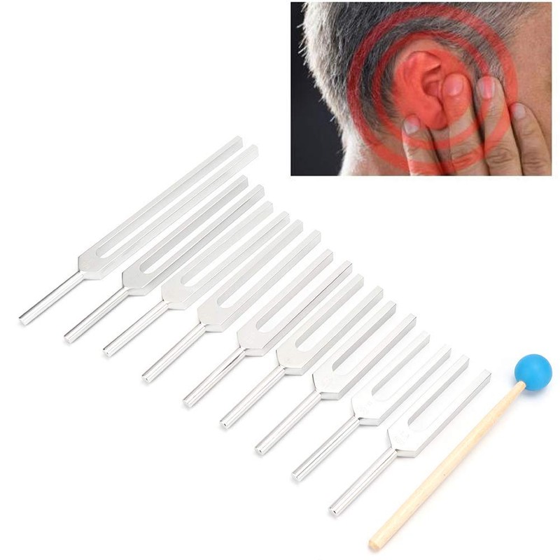 Tuning Fork, 9 Pcs 174/285/396/417/528/639/741/852/963HZ Tuning Fork Sound Healing Therapy