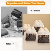 PLMMOUT 12 PCS Dustproof Drawstring Bags,Breathable Non-Woven Fabric Drawstring Dust