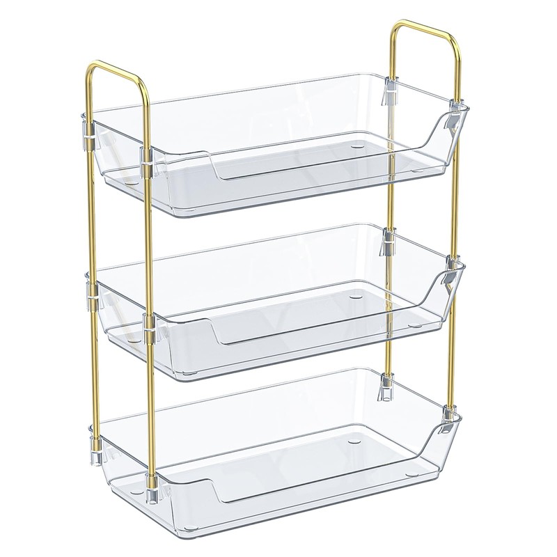 Leoenir 3-Tier Bathroom Organizer Countertop – Makeup, Perfume, and Skincare