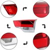 WFLNHB Right Side Inner Tail Light Assembly Replacement for Toyota