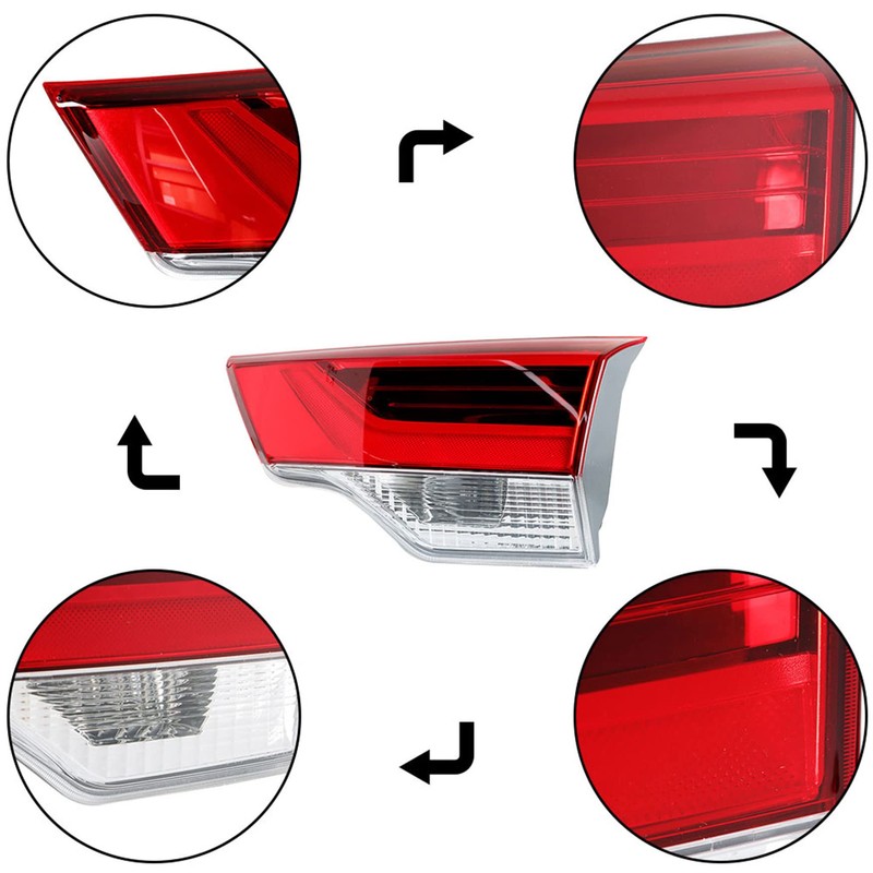 WFLNHB Right Side Inner Tail Light Assembly Replacement for Toyota
