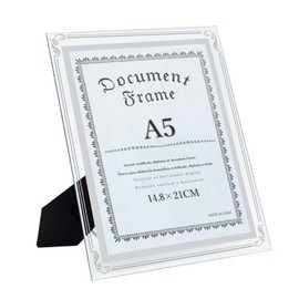 HappyHome Photo Frame A5 Glass Metal Frame Interior Picture Frame Picture Frame Picture Frame (A5 Size)