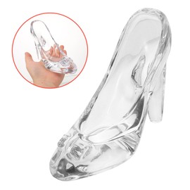 ORFOFE Crystal High Heels Shoes Ornament Glass Slipper Statue Decor Perfect for Home