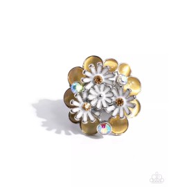 Paparazzi Jewelry Accessories - Boisterous Bouquet - Yellow Ring - NEW!!!