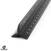 Triangle Scale, 11.8 inches (30 cm), Aluminum Ruler, Drawing (Large)
