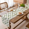 Christmas Tree Table Runner, Green Winter Kitchen Dining Table Decoration
