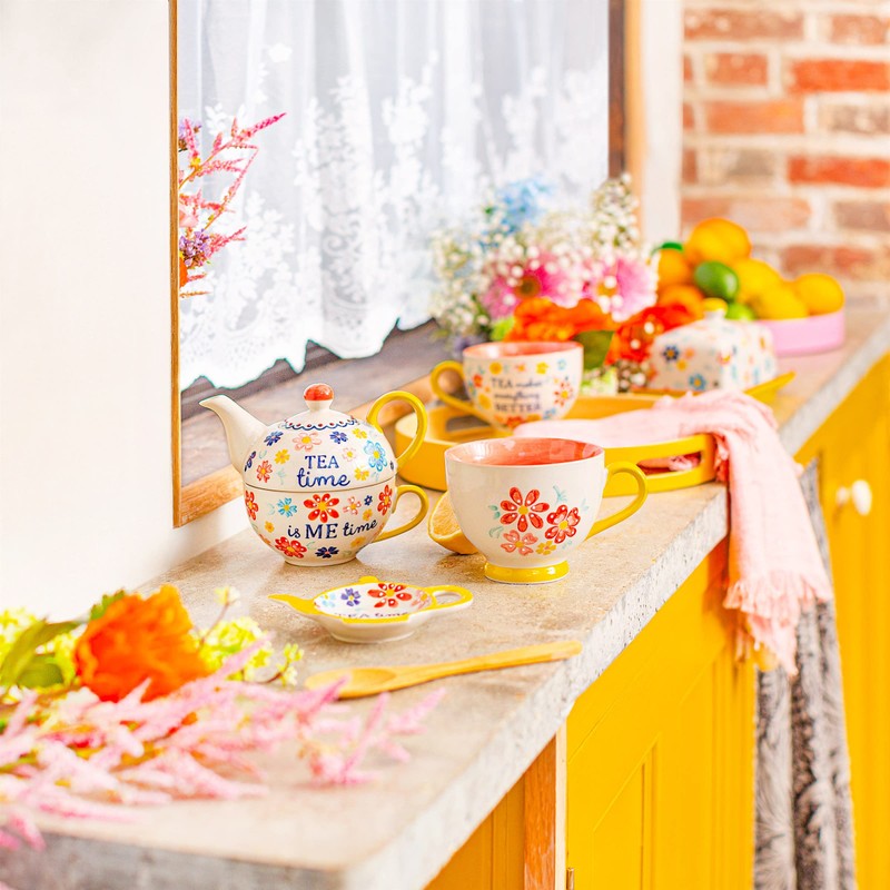 Sass & Belle Folk Floral Tea for One
