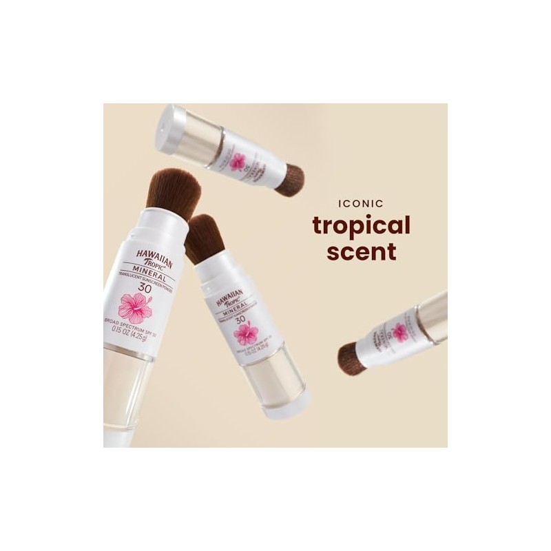 Hawaiian Tropic - Brocha Para Polvo Mineral, Spf 30