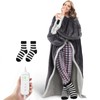 ShinyMatch Electric Snuggle Throw Blankets with Matching Sock Set Wearable