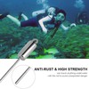 QANYEGN Diving Point Rod, Stainless Steel Diving Noise Maker, Scuba