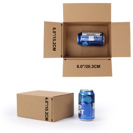 CRUGLA 40 Packs Shipping Boxes 8x6x4, Cardboard Boxes for Small Business, Corrugated Mailing Box Bulk for Packaging