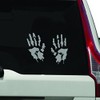 VWAQ Bloody Hands Decal Scary Stickers Window Decal (Silver)