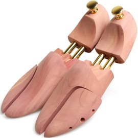 Sabotenn Shoe Keeper Shoe Tree, Premium Red Cedar, Fits 9.6 - 11.6 inches (24.5 - 29.5 cm), For Leather Shoes, Wooden Sneakers, Connected Wood Pattern, Wrinkles, Prevents Deformation, Moisture