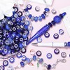 100Pcs Large Hole Beads Spacer Beads Dark Blue Assorted European