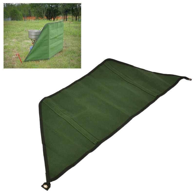 Camping Windbreak Green Stove Outdoor Foldable Windscreen for Garden Grill