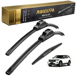 MIKKUPPA 26"+22"+11" Wiper Blades Kit, Replacement for 2011-2023 Ford Explorer - Front Windshield Wipers with Rear - Pinch Tab All Season Premium Wiper Blades (Pack of 3)