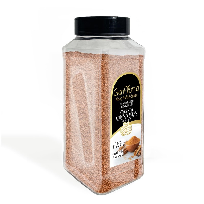GranAroma Cassia Cinnamon, 1 lb, Sweet Flavor, Baking & Cooking