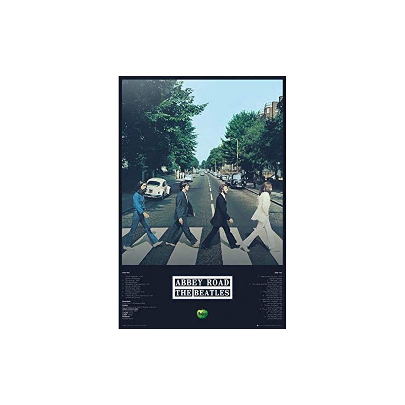 GB eye The Beatles Abbey Road Tracks 61 x 91.5cm