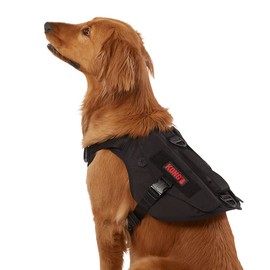 KONG Ultra Durable Tactical Vest Dog Harness (Medium, Black)