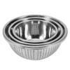 Alvinlite Strainer Set of 3, Stainless Steel Microperforated Strainers for