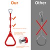 4 Colorful Ninja Rings, Gymnastic Rings Trapeze Swing Bar Ring
