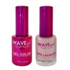 WAVEGEL Soak-Off Gel & Nail Lacquer Matching Duo Set -