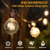 Mlambert 200Ft(4x50Ft) Outdoor String Lights G40 Globe Patio Lights with