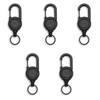 Heavy-Duty Retractable Keychain Carabiner with 23.62-Inch Steel Wire Reel