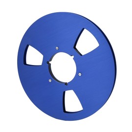 Tape Empty Reel, Stainless Steel Screw 3 Holes 1/4 10.5 Inch Empty Rewind Spool for Spool Tape Recorder (Blue)