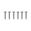Number Plate Screws & Caps Kit 6PC Yellow Black White