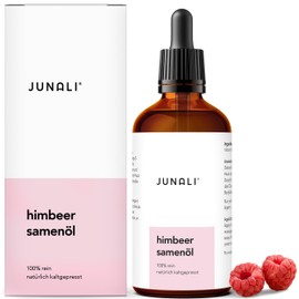 JUNALI® Himbeersamenöl – 100 % rein & kaltgepresst – Natürliches Pflegeöl für Gesicht, Haare & Körper – für trockene & sensible Haut – Anti-Aging – 100 ml
