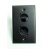 ProCraft Black Stainless Steel Pre-Punched Wall Plate 2"D XLR's