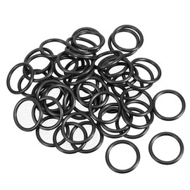 sourcing map Nitrile Rubber O-Ring Metric Seal Rubber 24 mm Outer Diameter 19.2 mm Inner Diameter 2.4 mm Width Pack of 50