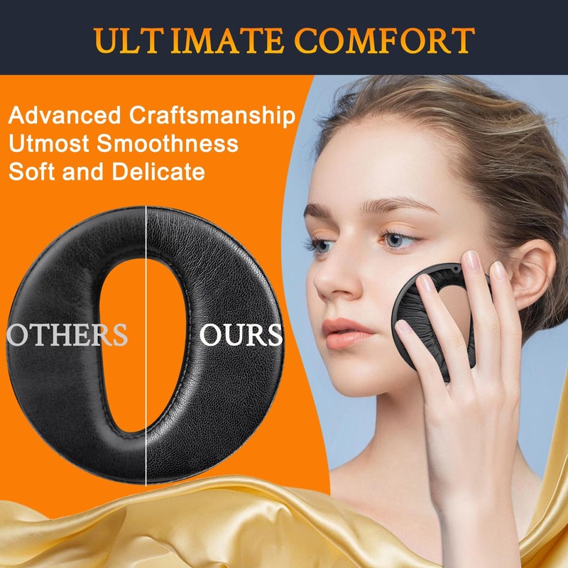 SOULWIT Replacement Earpads for Sony MDR-Z7(MDRZ7)/MDR-Z7M2(MDRZ7M2) Headphones with Softer Protein