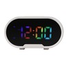 Digital Clock LED Alarm Big Digits Color Display Dimmable Adjustable