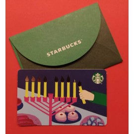 STARBUCKS CARD 2023"HANUKKAH " BRAND NEW HANUKKAH  WITH ENVELOPE~GREAT PRICE