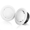 Hon&Guan 2pcs 4 Inch Adjustable Air Vent Covers 100mm Ceiling