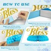 ANGOLIO 12Pcs Blue Floral God Bless Honeycomb Centerpieces Baptism Party