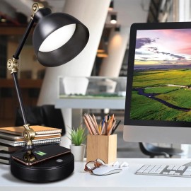 OttLite Light Desk  Lamp LED OTTLITE, Charge Wireless,USB, 3 Color Modes