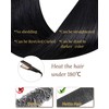 Hetto Tape Extensions Real Hair 55 cm Black Hair Extensions