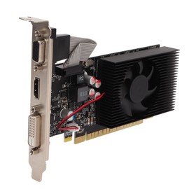 Elprico GT730 4GB DDR3 Gaming Graphics Card, PCIe 2.0 x8, DVI, VGA, HDMI, 1400MHz (Overclocked), 700MHz (Quiet), 96 Unified Shader, GeForce GT 730, Compatible with Desktop PCs, Ideal for Gaming