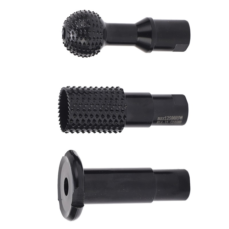 3Pcs Rotary Burr Set M14 Rotary File Wood Carving Burrs